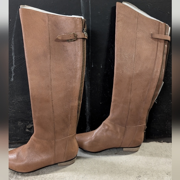 Steve Madden Cher tan leather knee-high boots - Picture 2 of 8